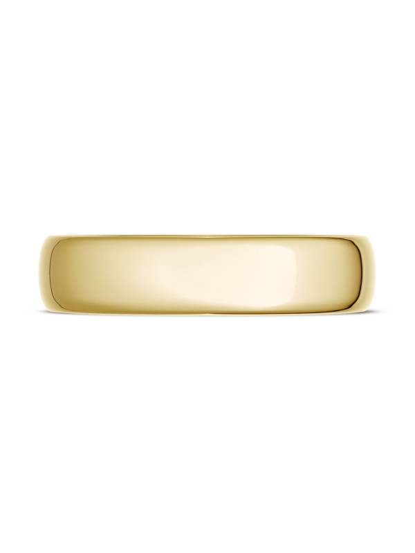 Classic Rounded in High Polish Finish Wedding Band