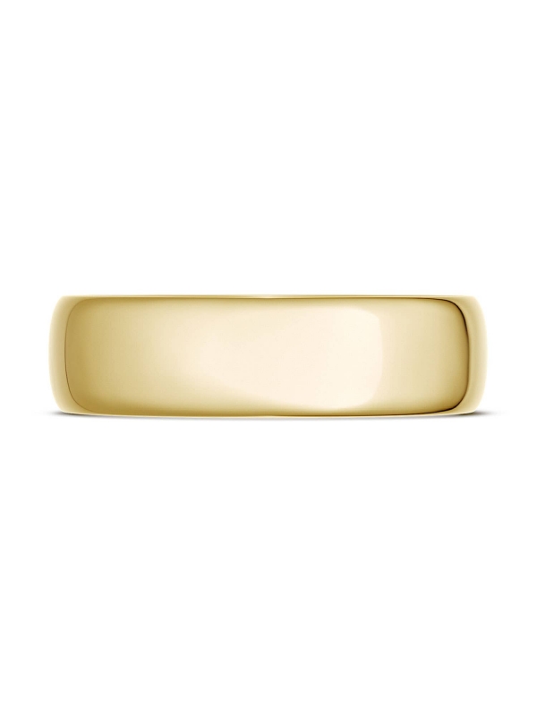 Classic Rounded in High Polish Finish Wedding Band