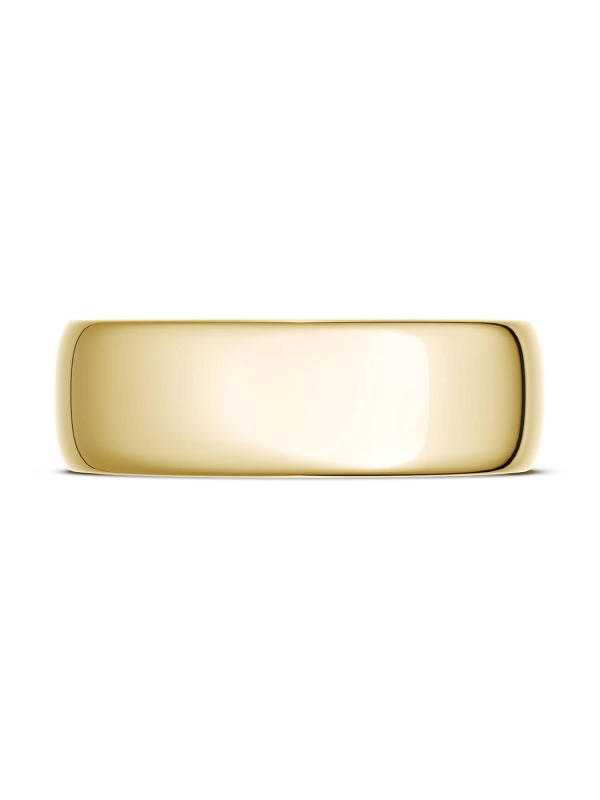 Classic Rounded in High Polish Finish Wedding Band