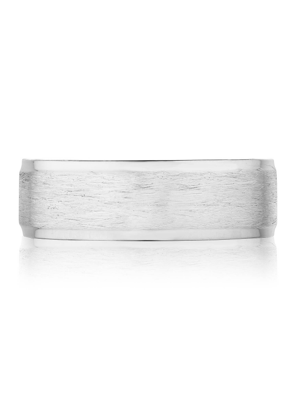 Classic Bevel Edge in Brushed Finish Wedding Band