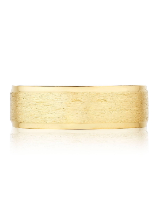 Classic Bevel Edge in Brushed Finish Wedding Band