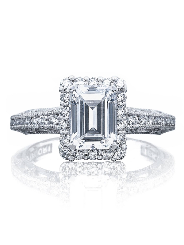 Emerald Bloom Engagement Ring