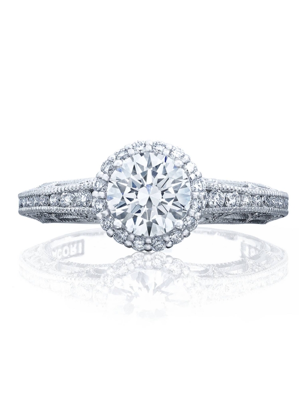 Round Bloom Engagement Ring