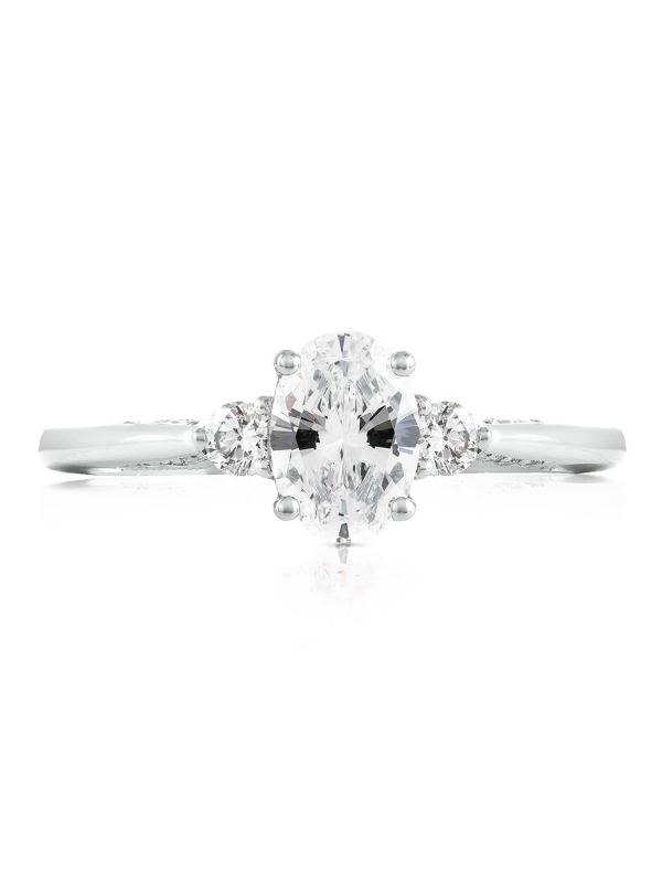 Oval 3-Stone Engagement Ring