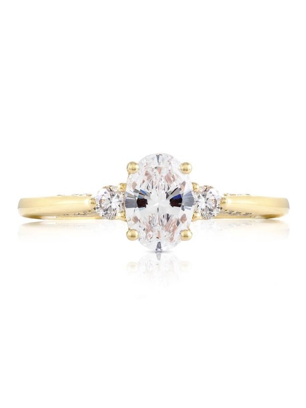 Oval 3-Stone Engagement Ring