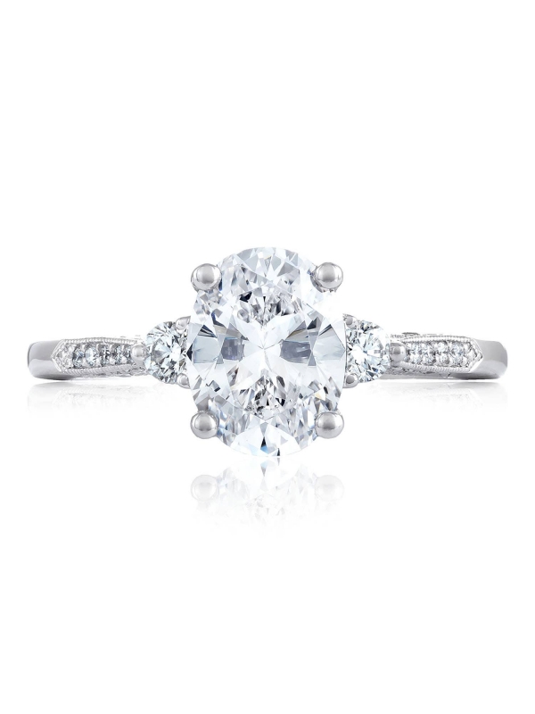 Oval 3-Stone Engagement Ring