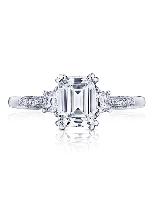 Emerald 3-Stone Engagement Ring