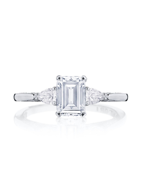 Emerald 3-Stone Engagement Ring