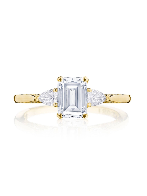 Emerald 3-Stone Engagement Ring