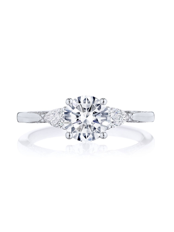 Round 3-Stone Engagement Ring