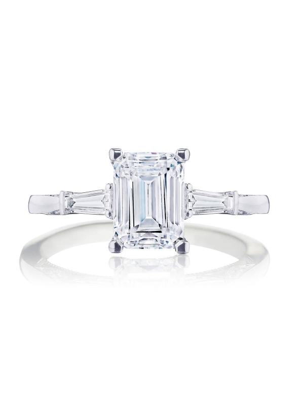 Emerald 3-Stone Engagement Ring