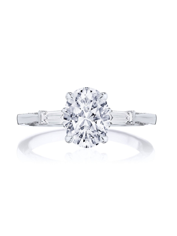 Oval 3-Stone Engagement Ring