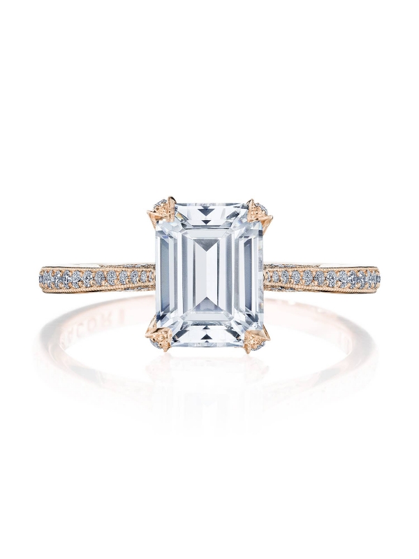 Emerald Solitaire Engagement Ring