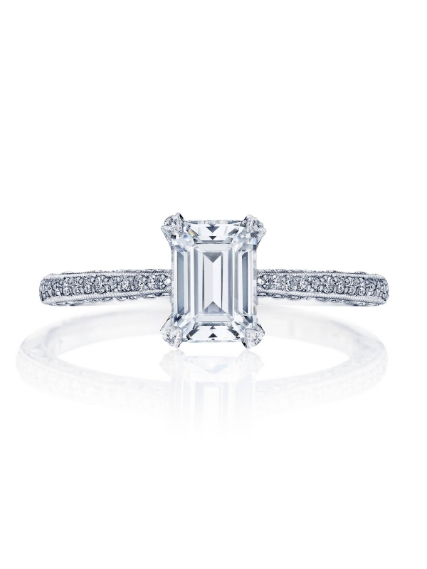 Emerald Solitaire Engagement Ring