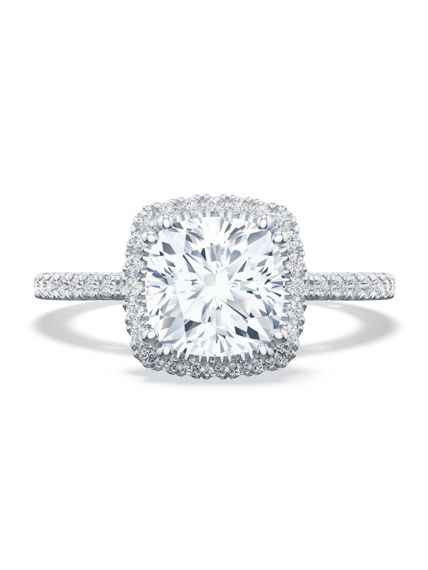 Cushion Bloom Engagement Ring