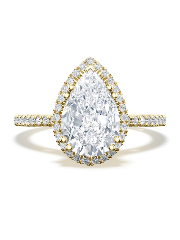 Pear Bloom Engagement Ring
