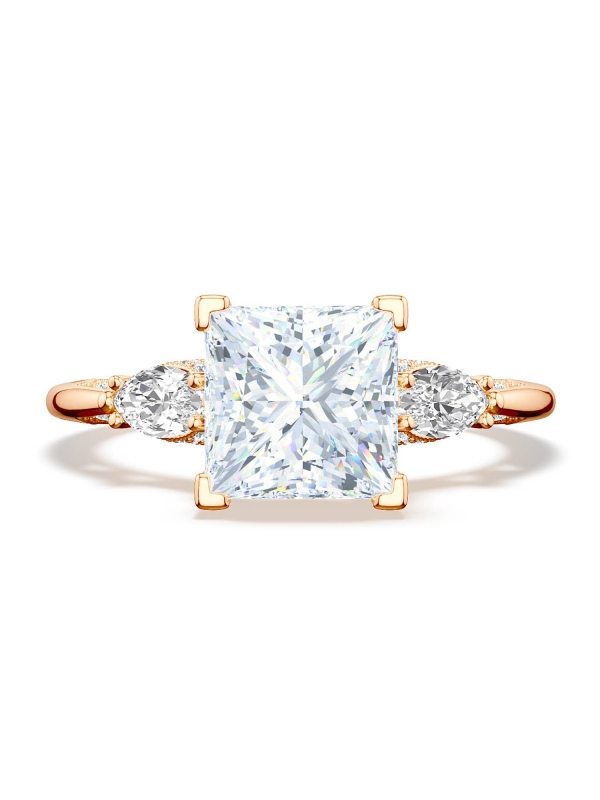 Princess 3-Stone Engagement Ring