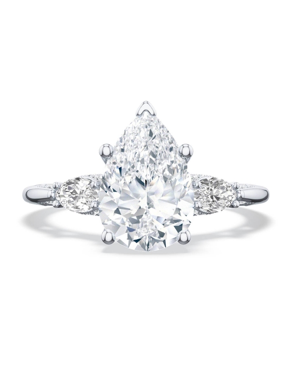 Pear 3-Stone Engagement Ring