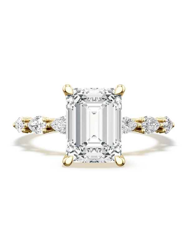 Emerald Solitaire Engagement Ring
