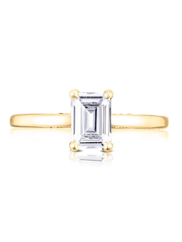 Emerald Solitaire Engagement Ring