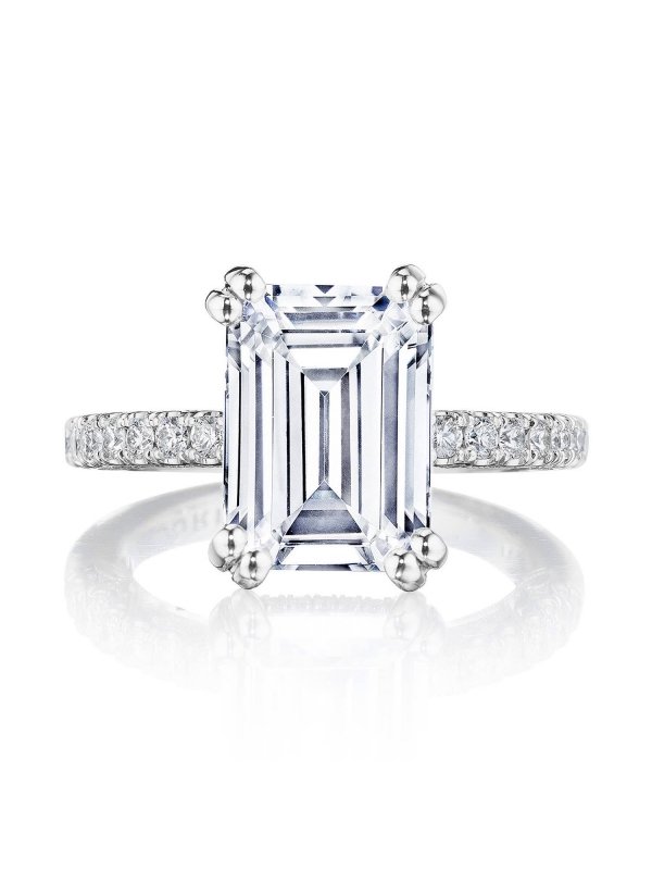 Emerald Solitaire Engagement Ring