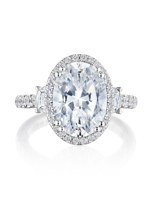 Oval 3-Stone Engagement Ring