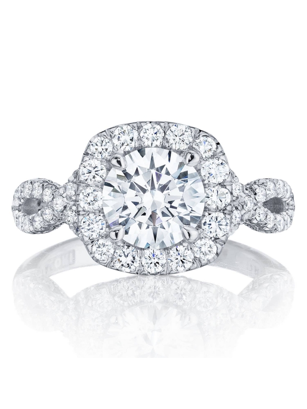 Round Bloom Engagement Ring