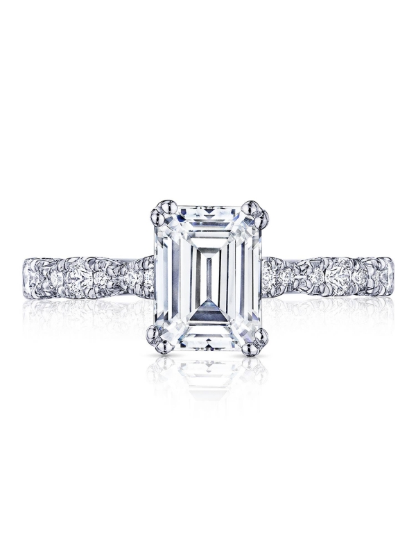 Emerald Solitaire Engagement Ring