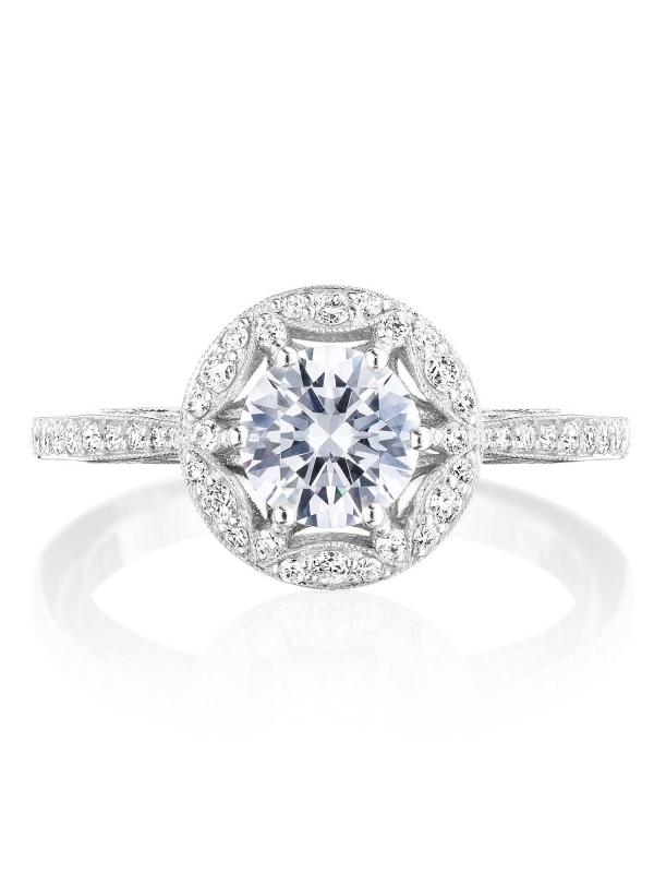 Round Bloom Engagement Ring