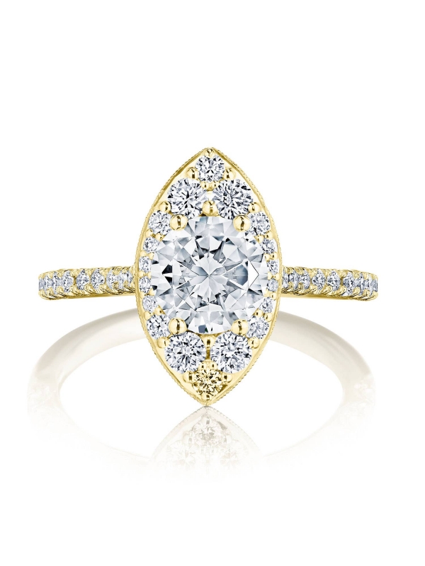 Round Bloom Engagement Ring