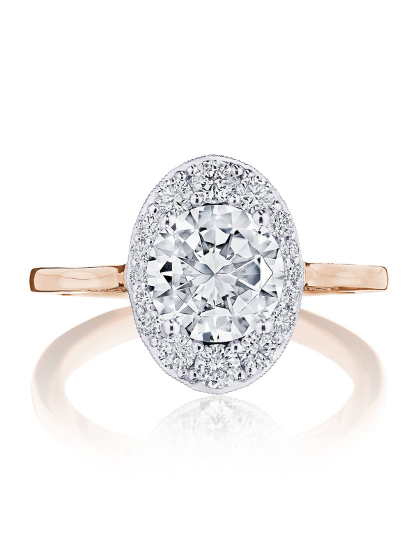 Round Bloom Engagement Ring