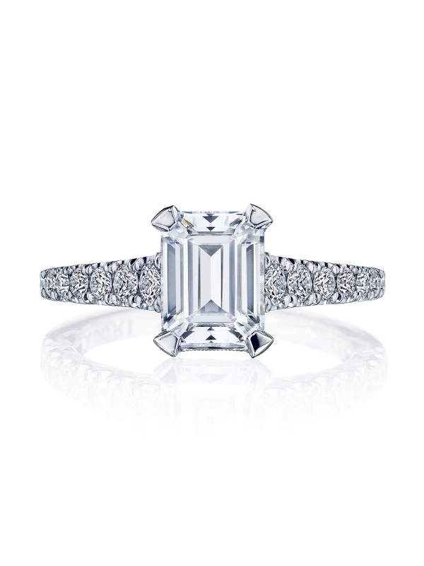 Emerald Solitaire Engagement Ring