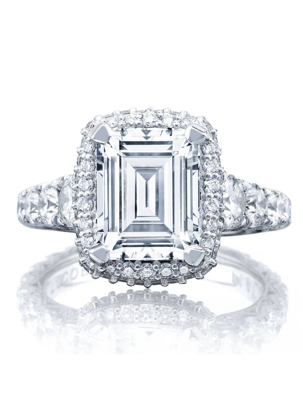 Emerald Bloom Engagement Ring