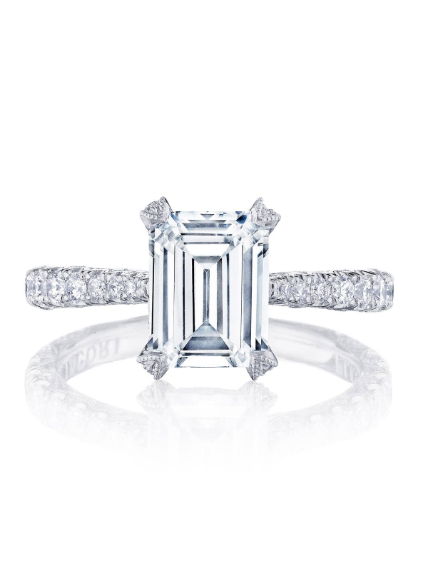 Emerald Solitaire Engagement Ring