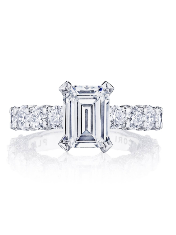 Emerald Solitaire Engagement Ring