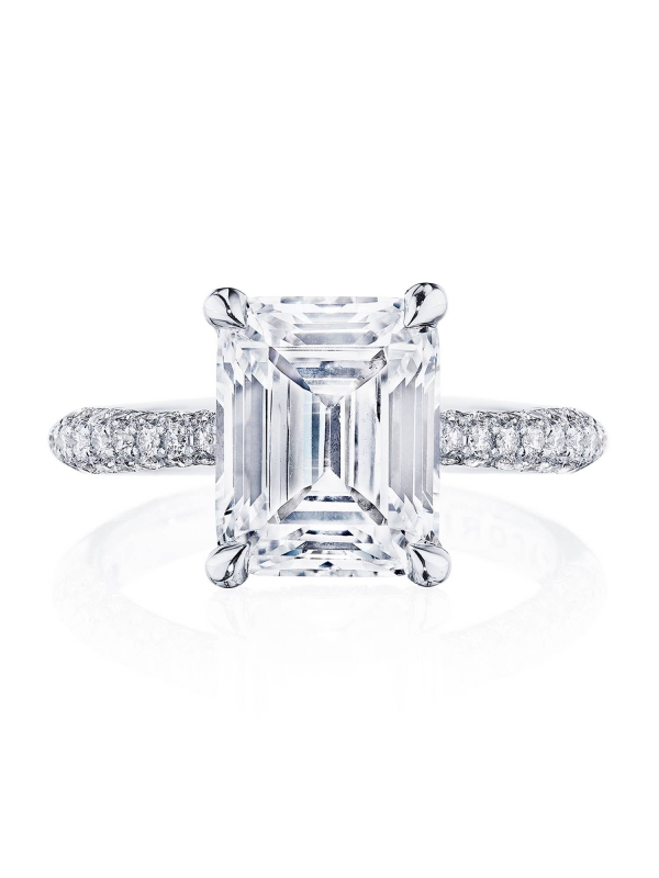 Emerald Solitaire Engagement Ring