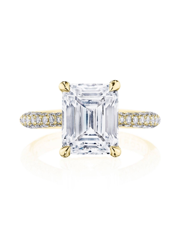 Emerald Solitaire Engagement Ring