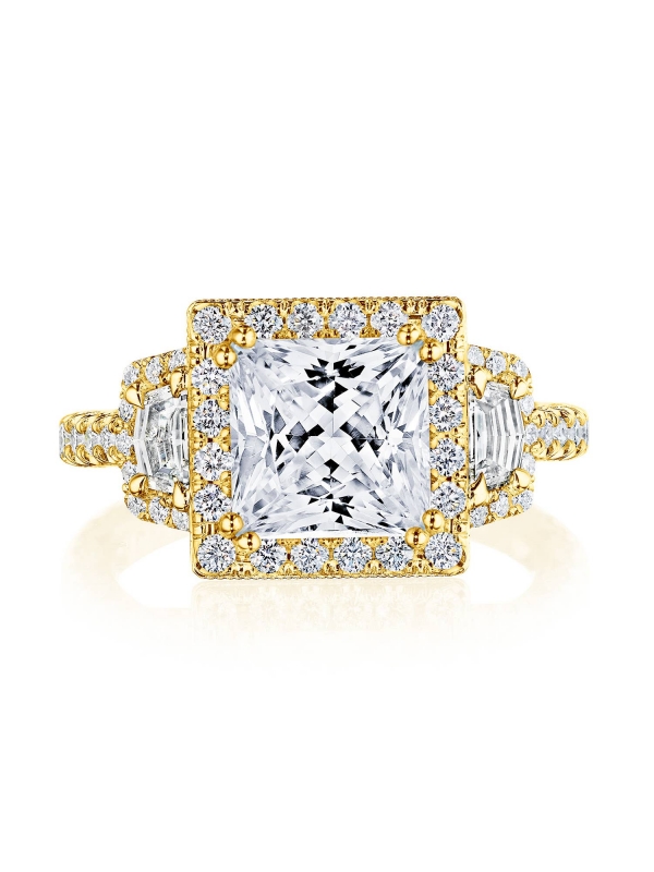 Princess 3-Stone Engagement Ring