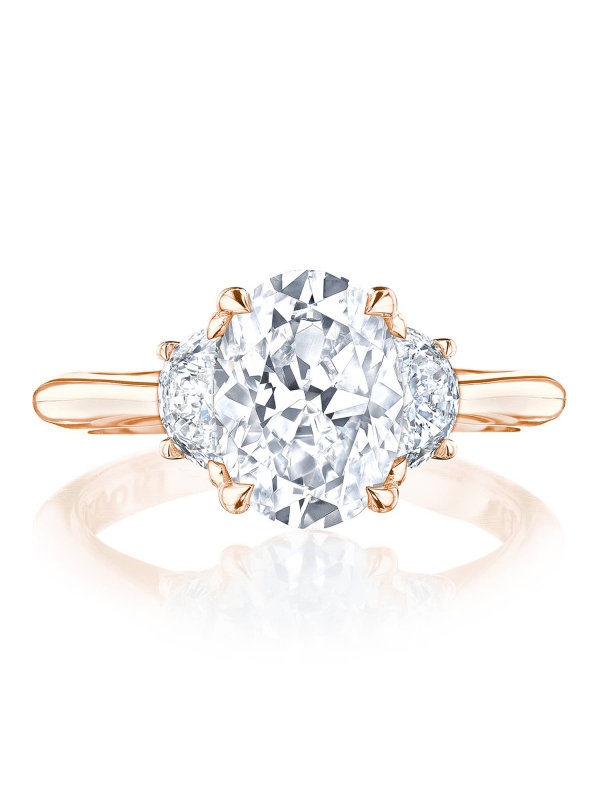 Oval 3-Stone Engagement Ring