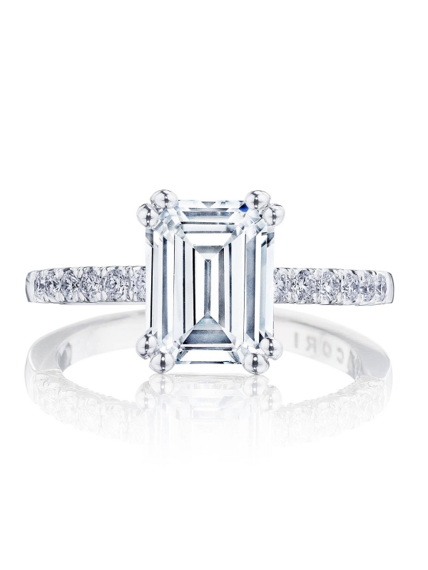 Emerald Solitaire Engagement Ring