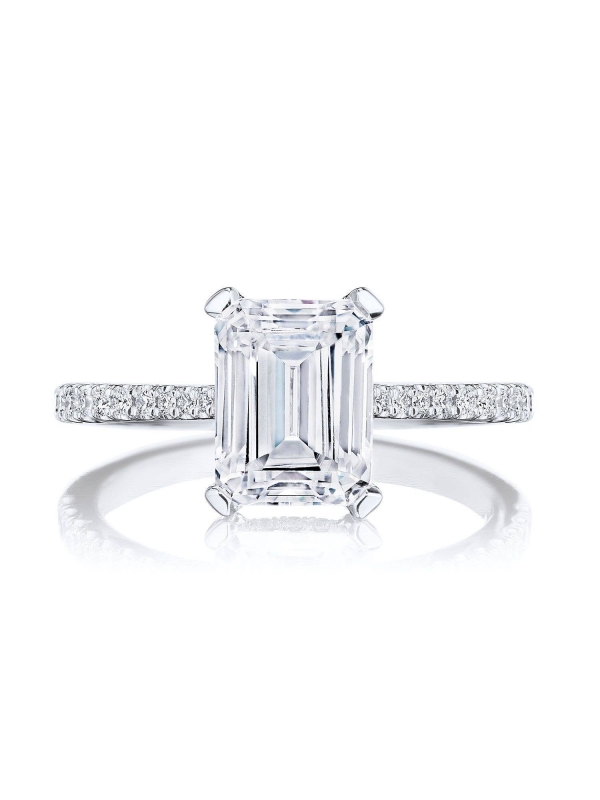 Emerald Solitaire Engagement Ring