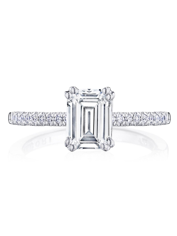 Emerald Solitaire Engagement Ring