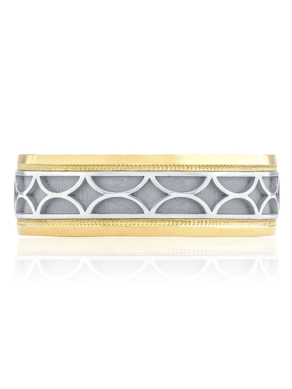 Two-Tone Finish Wedding Band