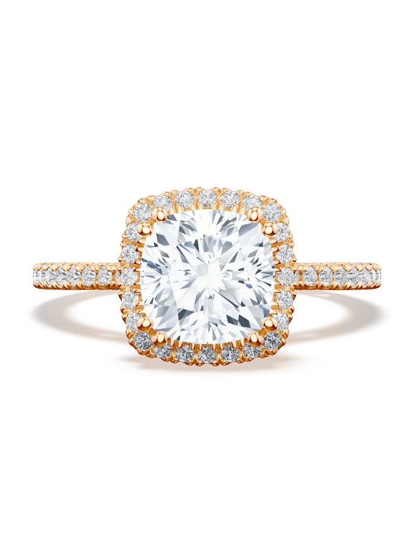Cushion Bloom Engagement Ring