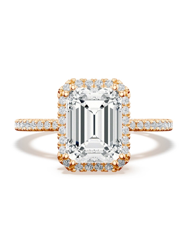 Emerald Bloom Engagement Ring