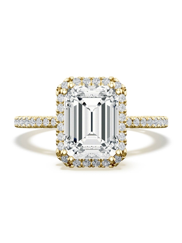 Emerald Bloom Engagement Ring