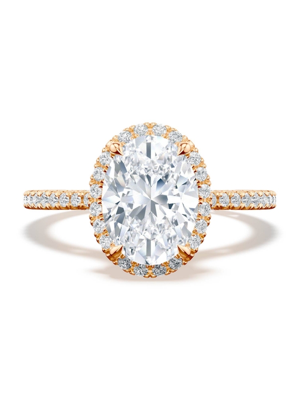 Oval Bloom Engagement Ring