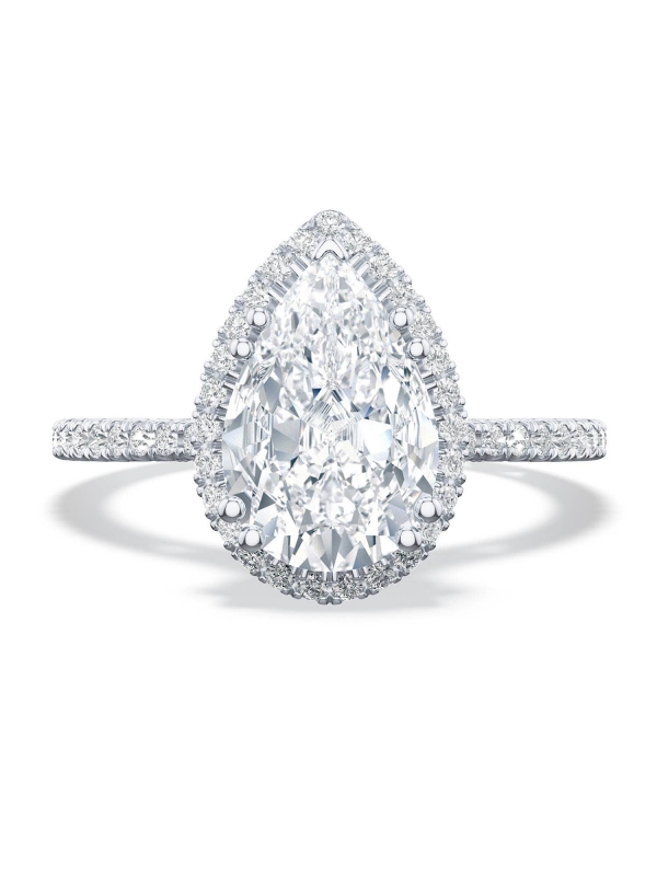 Pear Bloom Engagement Ring