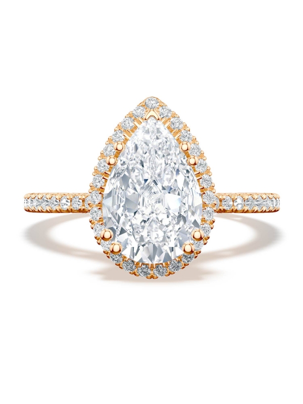 Pear Bloom Engagement Ring