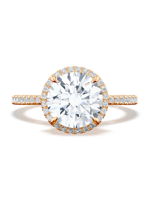 Round Bloom Engagement Ring